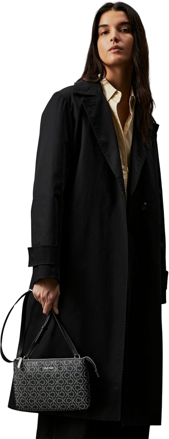 Calvin Klein Damen Umhängetasche Ck Must Klein, Schwarz (Black Mono), Einheitsgröße