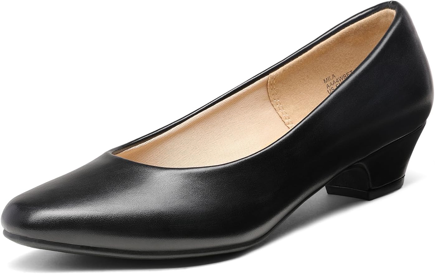 DREAM PAIRS Damen Chunky Geschlossene Zehe Niedrige Blockabsätze Arbeit Pumps Bequeme Runde Zehe