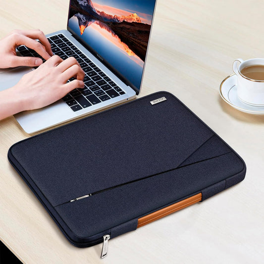 TECOOL 13 Zoll Laptoptasche Hülle Für Macbook Air 13 13,6 M4 M3 M2(2022-2025), Macbook Air 13 M1(2018-2021), Macbook Pro 13(2016-2022), 13-Zoll Ipad Pro/Air Tasche, Surface Pro 10/9/8/X, Dunkelblau