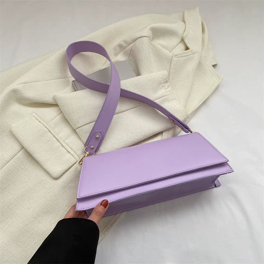 Women Small Shoulder Bags Leather Fashion Mini Purse Vintage under the Arm Purse Lightweight Totes Purse Clutch