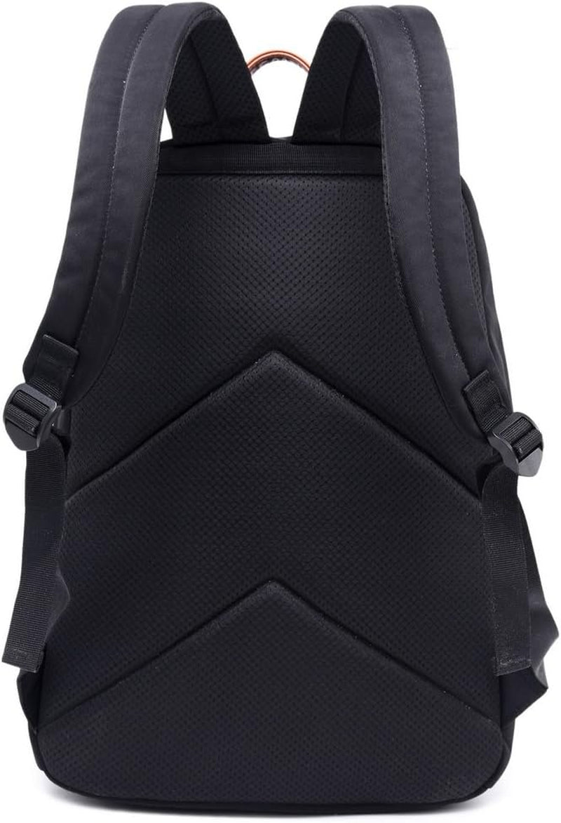 Klassischer Einfarbiger Wasserdichter Schulrucksack Für Teenager Retro Freizeit Rucksack Schwarz