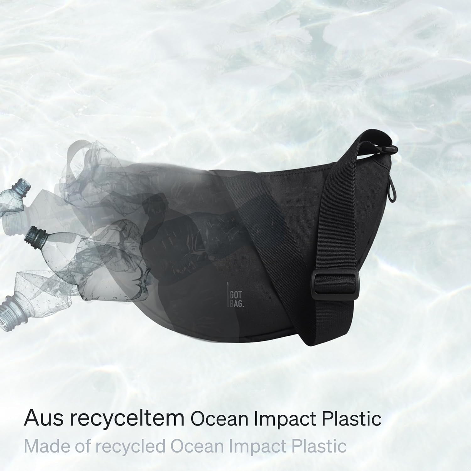 GOT BAG Crossbody Moon Bag | Halbmond Handtasche Wasserabweisend | Stylische Umhängetasche Mit Verstellbarem Gurt