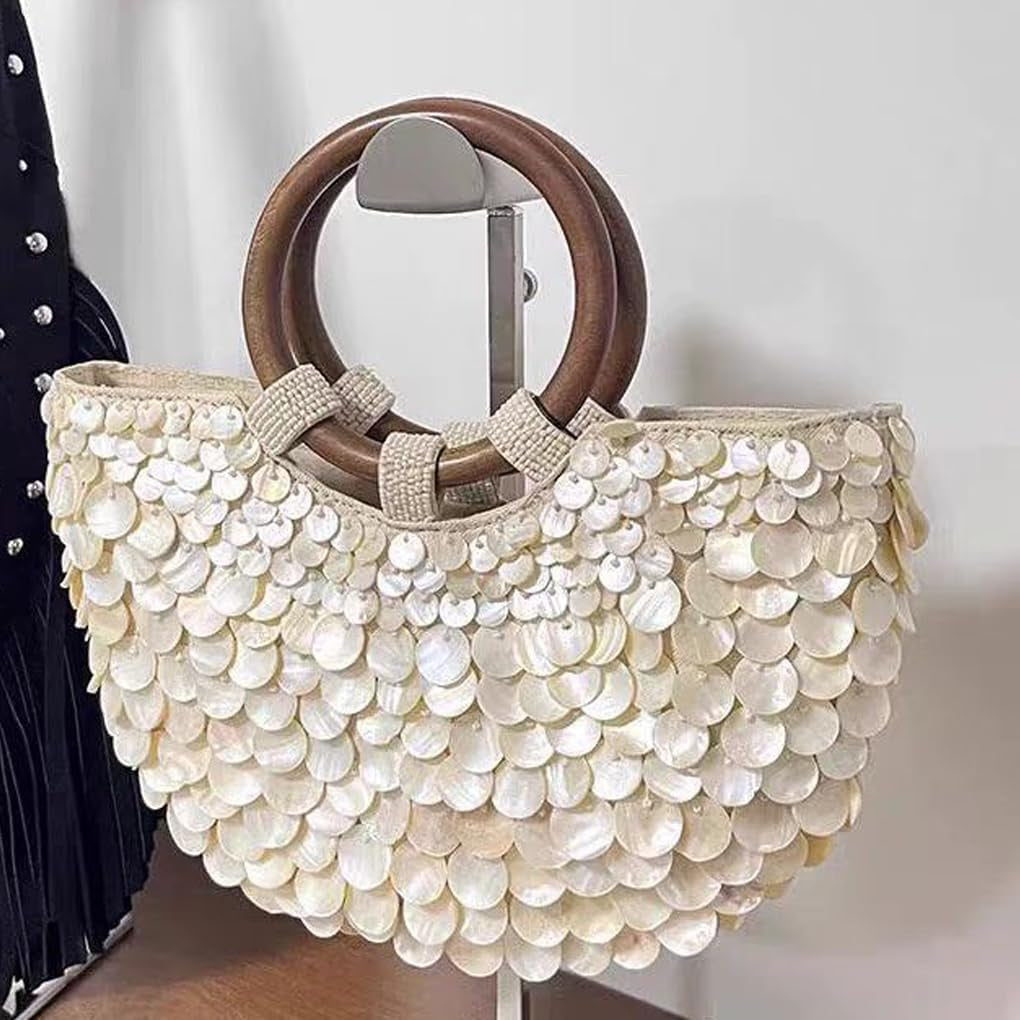 Muschelzweihtasche Shell Handtasche Sind Modische Exquisite Taschen Sind Und Elegante Frauen. Gewebte Shell Für Partys, Strände