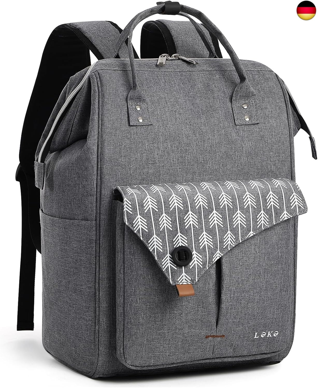 Lekesky Rucksack Damen Schultasche Mit Laptopfach & anti Diebstahl Tasche,