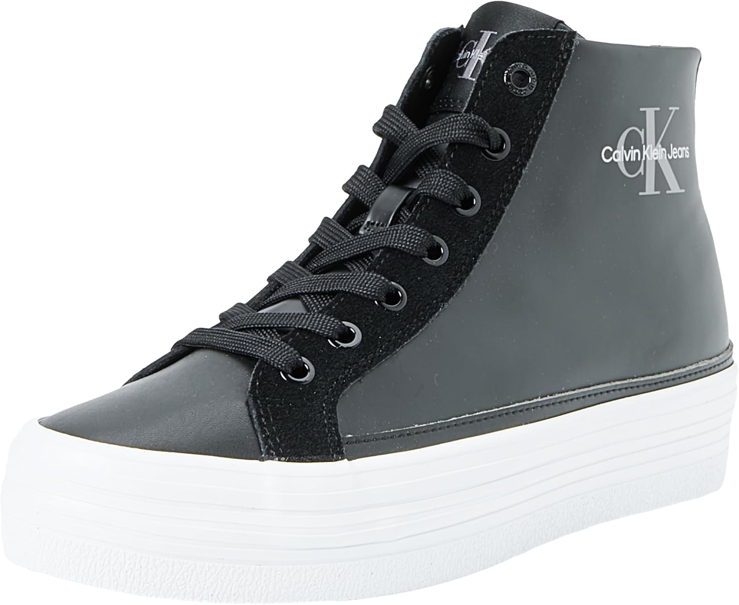 Calvin Klein Damen Bold Vulc Flatf Mid Mix Ml Mtr Yw0Yw01491 Turnschuhe