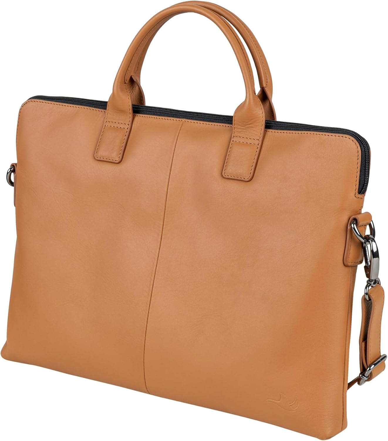 MANTA Echtleder Laptoptasche 14-Zoll Oder 16-Zoll, Aktentasche Handgearbeitet, Notebooktasche Aus Leder, Edle Businesstasche, Stilvolle Umhängetasche, Dokumententasche, Schultertasche, Laptop-Sleeve