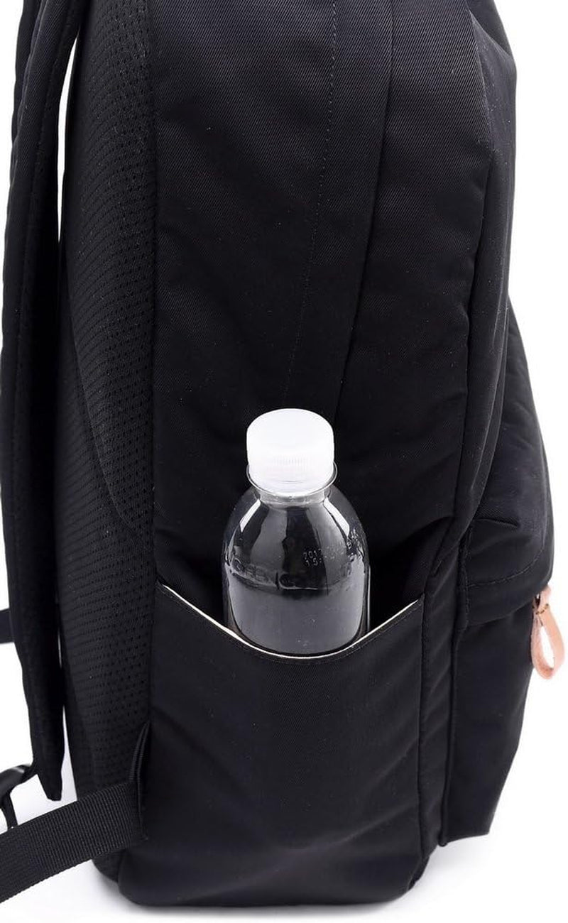 Klassischer Einfarbiger Wasserdichter Schulrucksack Für Teenager Retro Freizeit Rucksack Schwarz