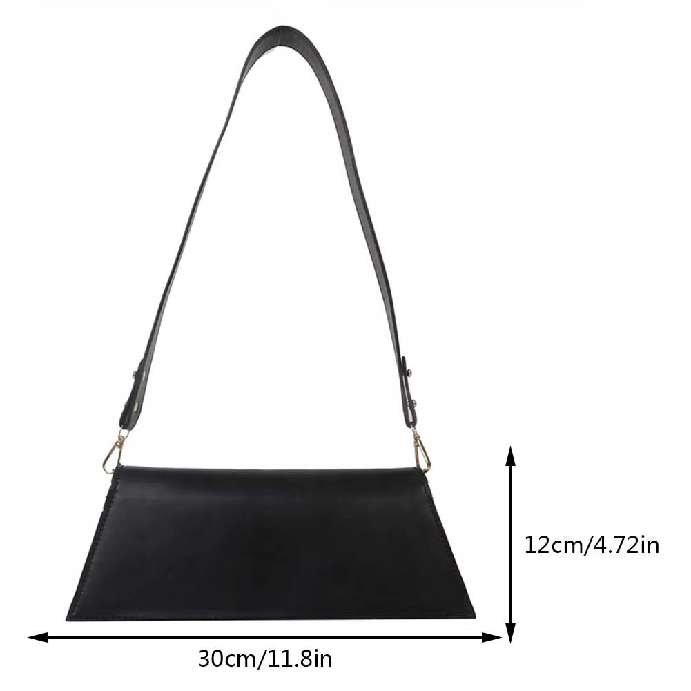 Women Small Shoulder Bags Leather Fashion Mini Purse Vintage under the Arm Purse Lightweight Totes Purse Clutch