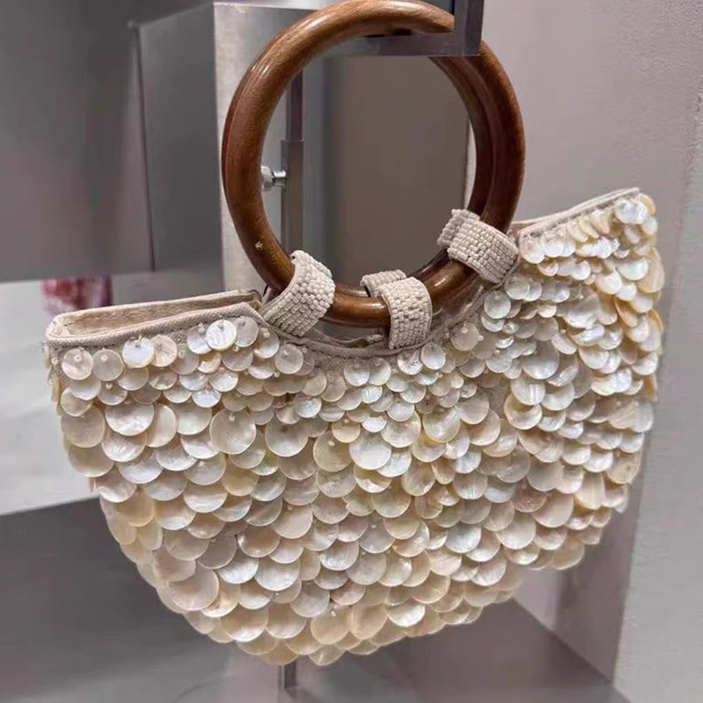 Muschelzweihtasche Shell Handtasche Sind Modische Exquisite Taschen Sind Und Elegante Frauen. Gewebte Shell Für Partys, Strände