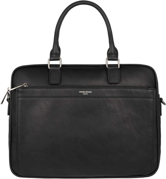 - Herren Große Aktentasche - Mann 15 Zoll Laptoptasche - PU Leder Arbeitstasche Business Handtasche Tragetasche - Henkeltasche Schultertasche Umhängetasche Messenger Bag Briefcase Schwarz