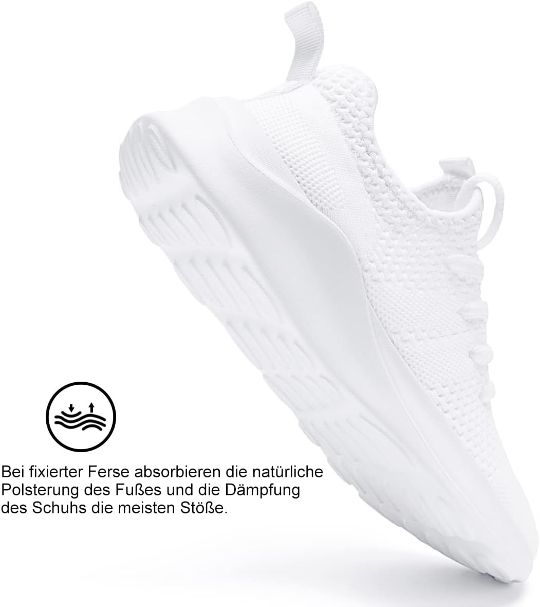 LANGFEUU Damen Turnschuhe Sneaker Schuhe Damen Sportschuhe Laufschuhe Tennisschuhe Outdoor Running Damen Walkingschuhe Straßenlaufschuhe Rutschfest Atmungsaktiv Leichtgewichts