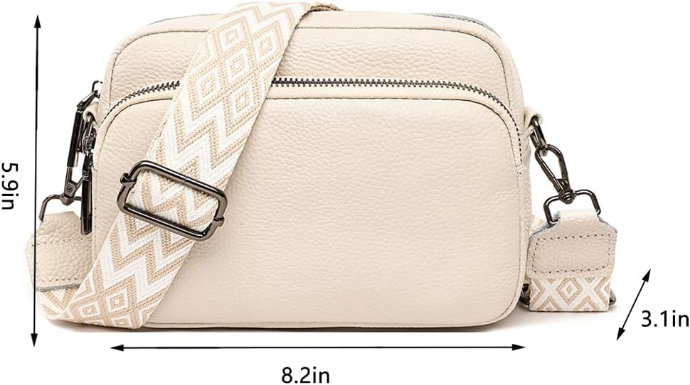 TIAASTAP Damen Handy Umhängetasche Echtes Leder Crossbody Bag Damen Handytasche Zum Umhängen, Umhängetasche Damen Klein Moderne Taschen Mit Breitem Schultergurt U 3 Fächern
