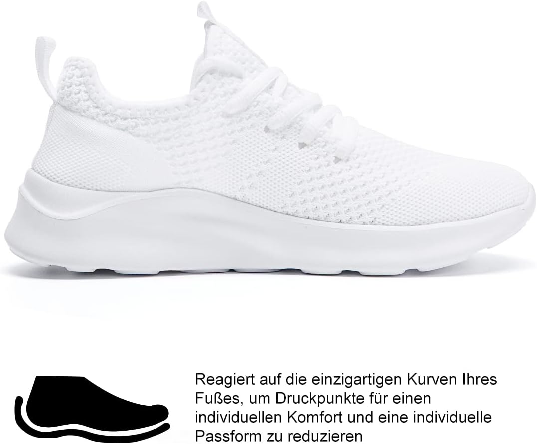 LANGFEUU Damen Turnschuhe Sneaker Schuhe Damen Sportschuhe Laufschuhe Tennisschuhe Outdoor Running Damen Walkingschuhe Straßenlaufschuhe Rutschfest Atmungsaktiv Leichtgewichts