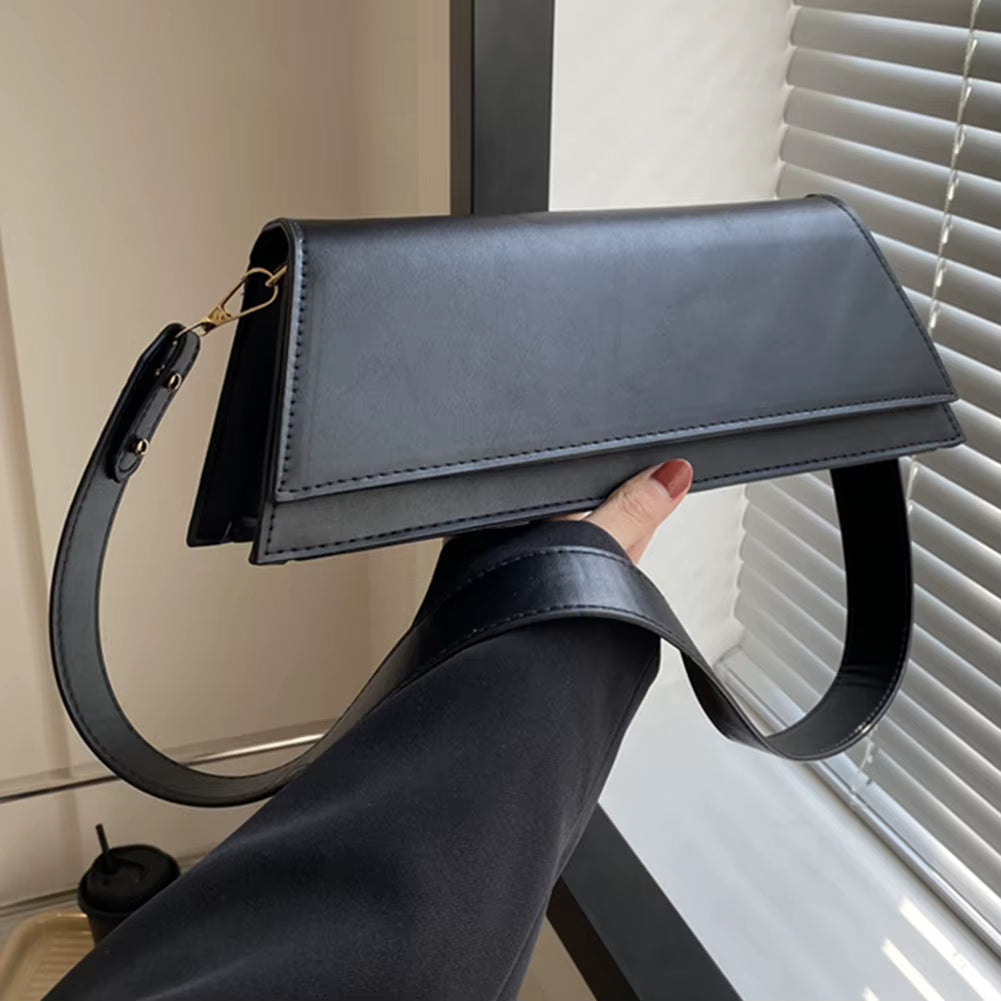 Women Small Shoulder Bags Leather Fashion Mini Purse Vintage under the Arm Purse Lightweight Totes Purse Clutch