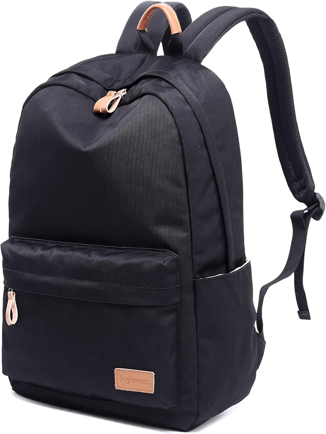 Klassischer Einfarbiger Wasserdichter Schulrucksack Für Teenager Retro Freizeit Rucksack Schwarz