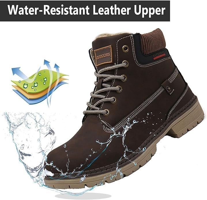 Eagsouni Winterschuhe Herren Damen Gefütterte Stiefel Warm Schneestiefel Wasserdicht Winterstiefel Winter Boots Outdoor