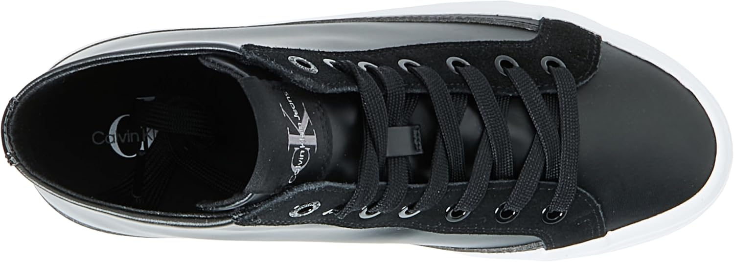 Calvin Klein Damen Bold Vulc Flatf Mid Mix Ml Mtr Yw0Yw01491 Turnschuhe