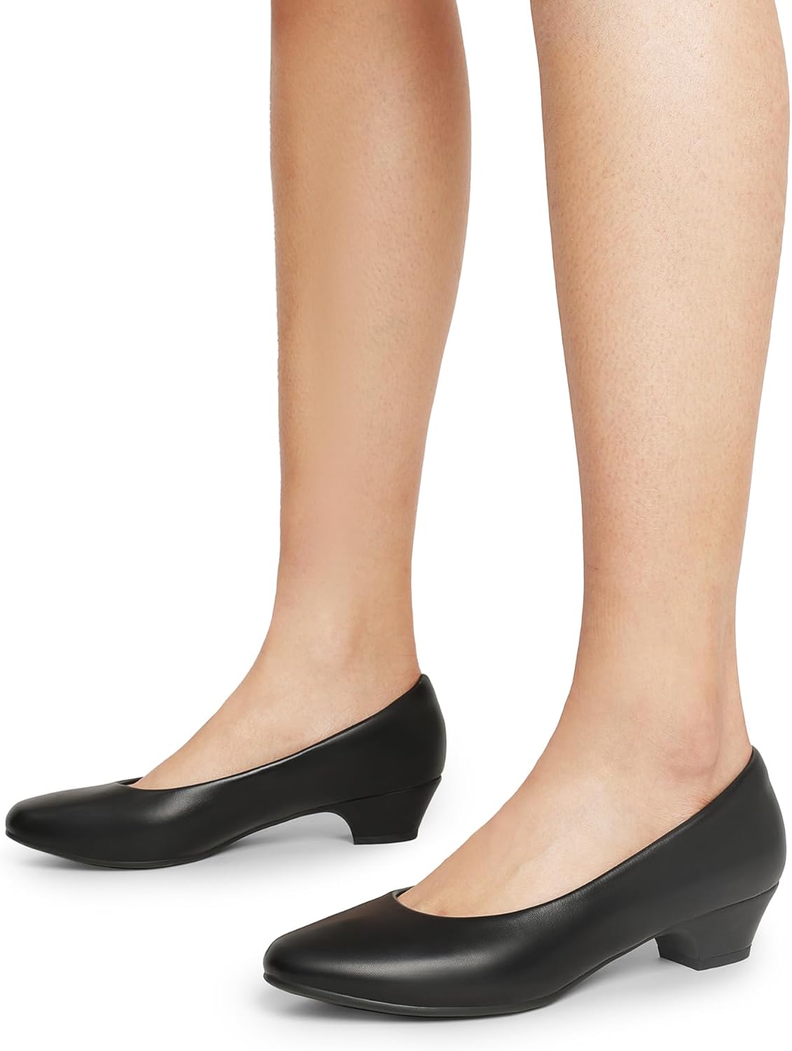 DREAM PAIRS Damen Chunky Geschlossene Zehe Niedrige Blockabsätze Arbeit Pumps Bequeme Runde Zehe