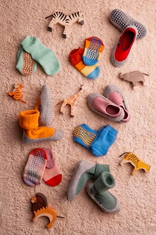 FALKE Unisex Kinder Cosy Slipper Stoppersocken Rutschhemmende Noppen Auf Der Filzsohle Füßlinge Komfortabel Warm Plüsch Bequem Atmungsaktive Klimaregulierende Geruchshemmende Wolle 1 Paar