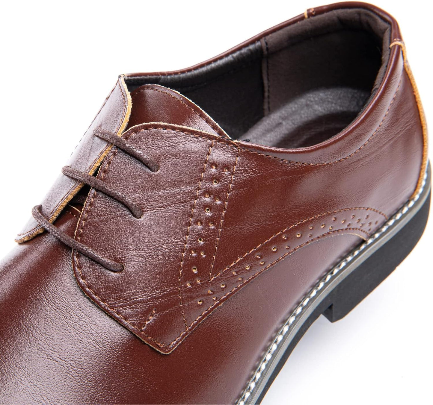 Anzugschuhe Herren Oxford Derby Schuhe Brogues Lederschuhe Hochzeitsschuhe Schnürhalbschuhe Klassischer Business Schnürschuh Blau Gold Grau Rot Schwarz Braun Khaki 37-48