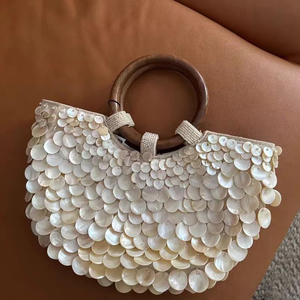 Muschelzweihtasche Shell Handtasche Sind Modische Exquisite Taschen Sind Und Elegante Frauen. Gewebte Shell Für Partys, Strände