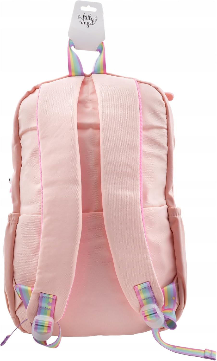 Little Angel Großer Schulrucksack Mädchen Teenager – Rucksack Für Schule & Alltag – Rosa Oder Schwarz – Viel Stauraum, Regenbogen Design, Laptopfach – Leicht, Wasserabweisend, Gepolstert