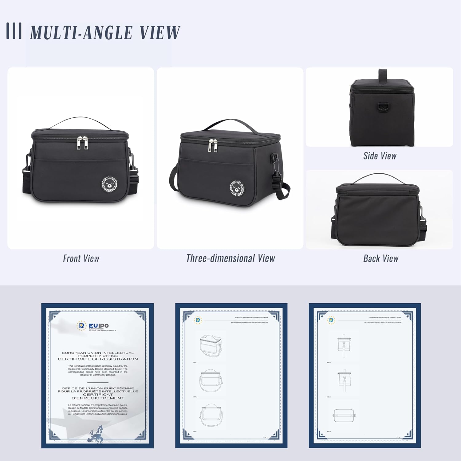 BALIGO Kühltasche 9L, Lunchbox Tasche, Lunchtasche Isoliert, Faltbar Kleine Kühltasche, Lunchbag, Lunch Tasche, Tragbar Lunchbox Tasche Arbeit Reisen Büro Picknick