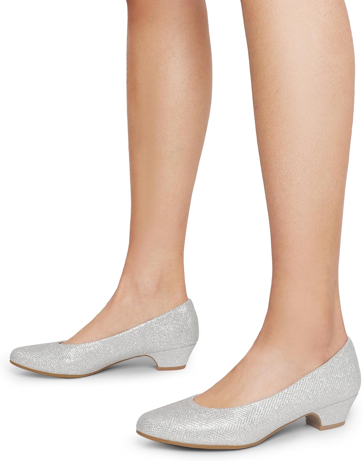 DREAM PAIRS Damen Chunky Geschlossene Zehe Niedrige Blockabsätze Arbeit Pumps Bequeme Runde Zehe