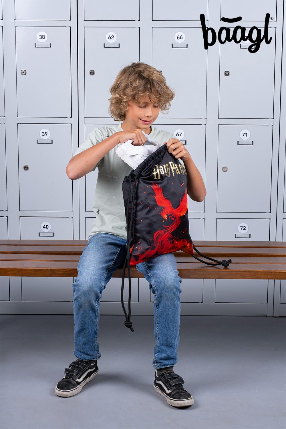 Baagl Turnbeutel Für Junge, Wasserdichte Schuhbeutel Für Kinder, Schule Und Kindergarten Sportbeutel, Sportrucksack, Gymsack