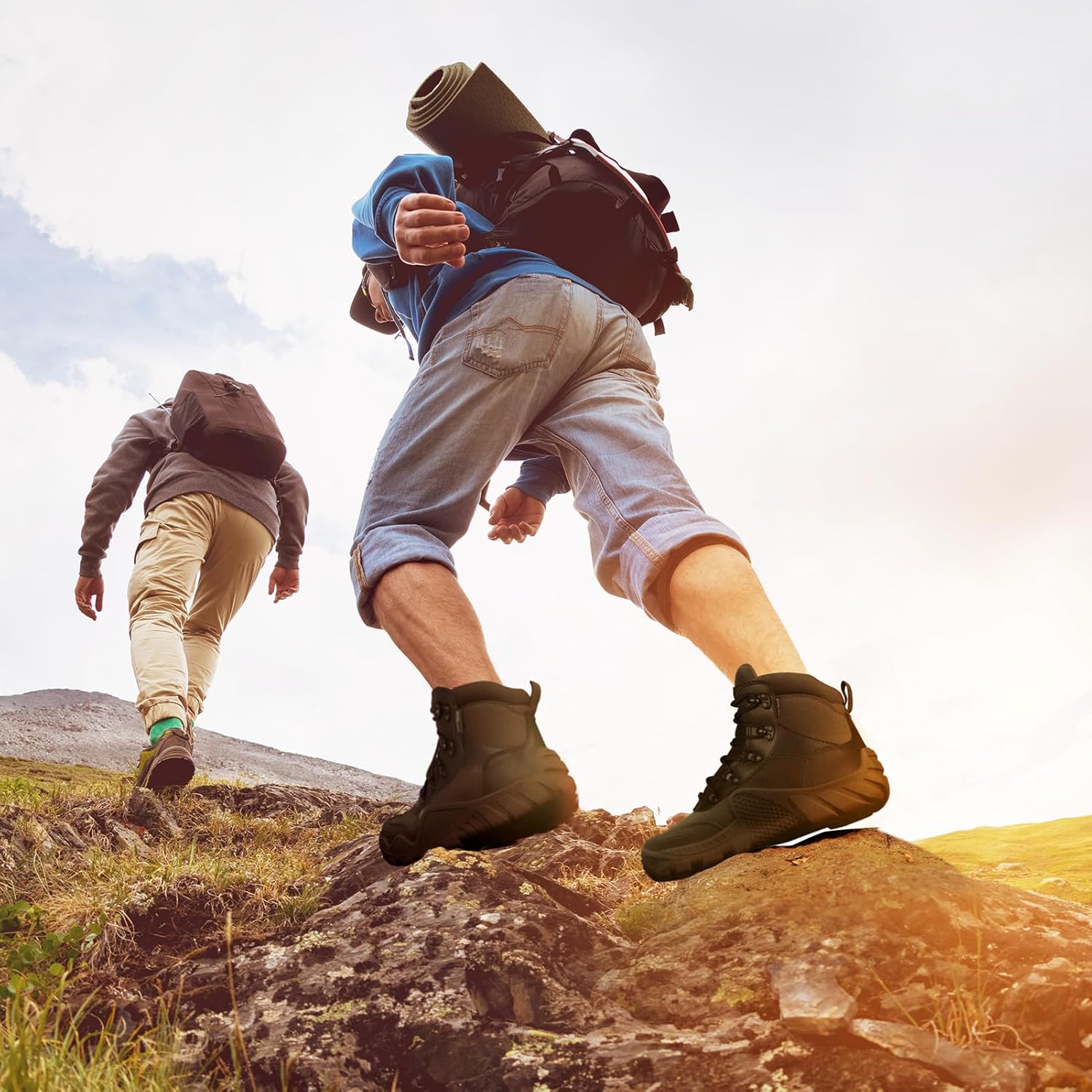 FREE SOLDIER Stiefel Herren Wanderstiefel Tactical Kampfstiefel Outdoor Military Boots Männer Wanderschuhe Zum Trekking, Jagen, Arbeiten, Armee Training, Combat