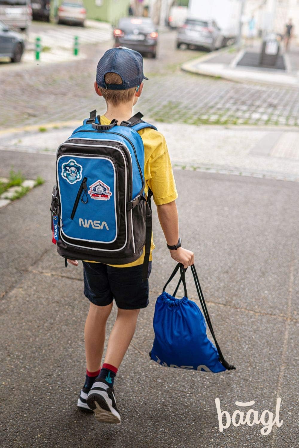 Baagl Turnbeutel Für Junge, Wasserdichte Schuhbeutel Für Kinder, Schule Und Kindergarten Sportbeutel, Sportrucksack, Gymsack