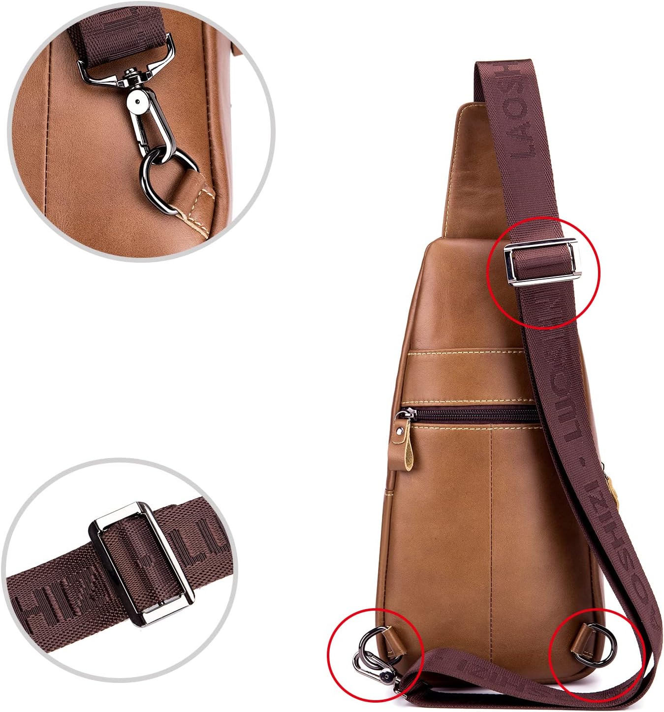 Pundarika Leder Brust Tasche Männer Leder Umhängetasche Business Freizeit Crossbody Tasche Reise Arbeit Kleine Handtasche