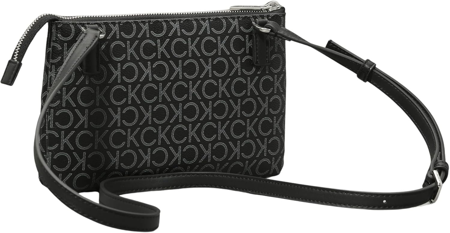 Calvin Klein Damen Umhängetasche Ck Must Klein, Schwarz (Black Mono), Einheitsgröße