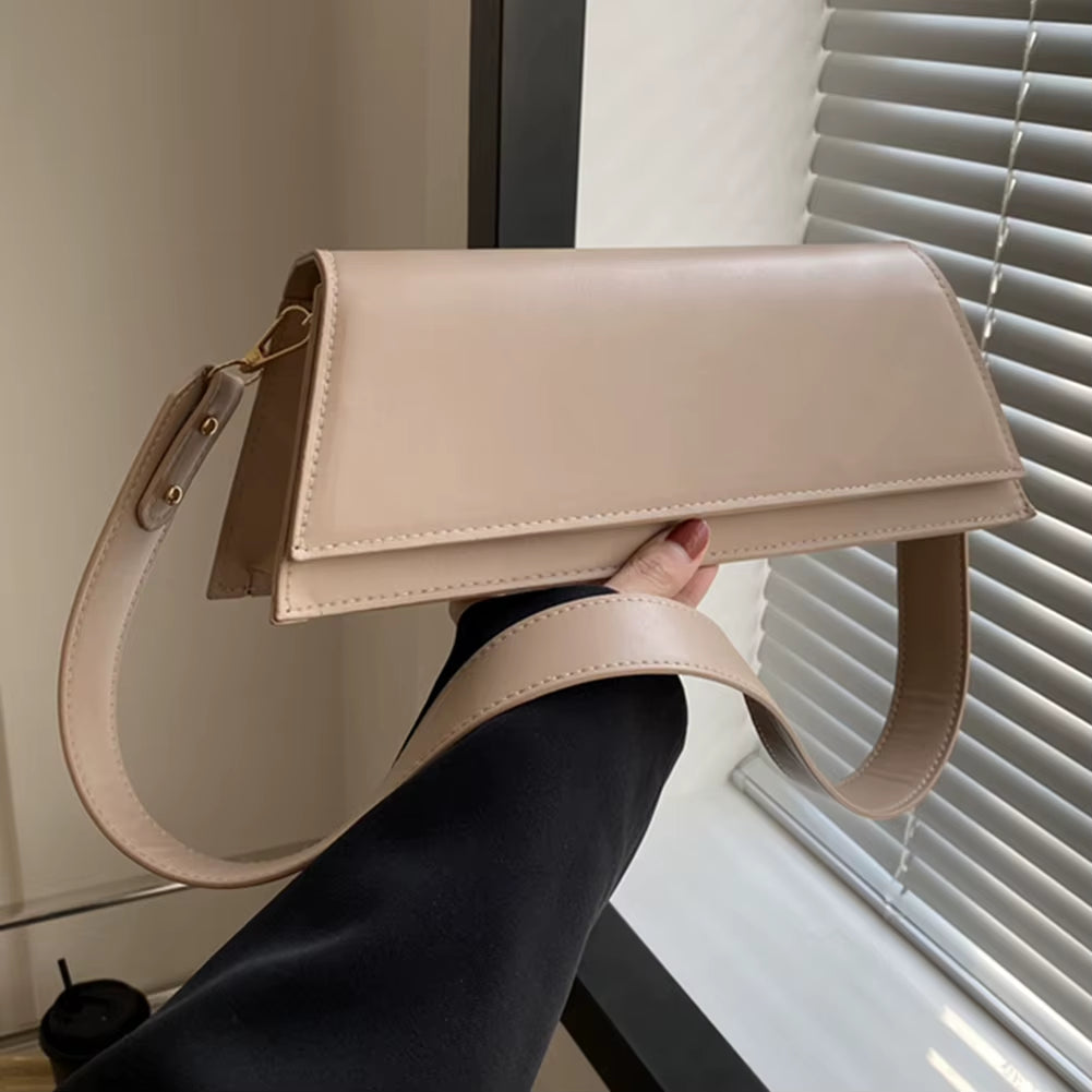 Women Small Shoulder Bags Leather Fashion Mini Purse Vintage under the Arm Purse Lightweight Totes Purse Clutch