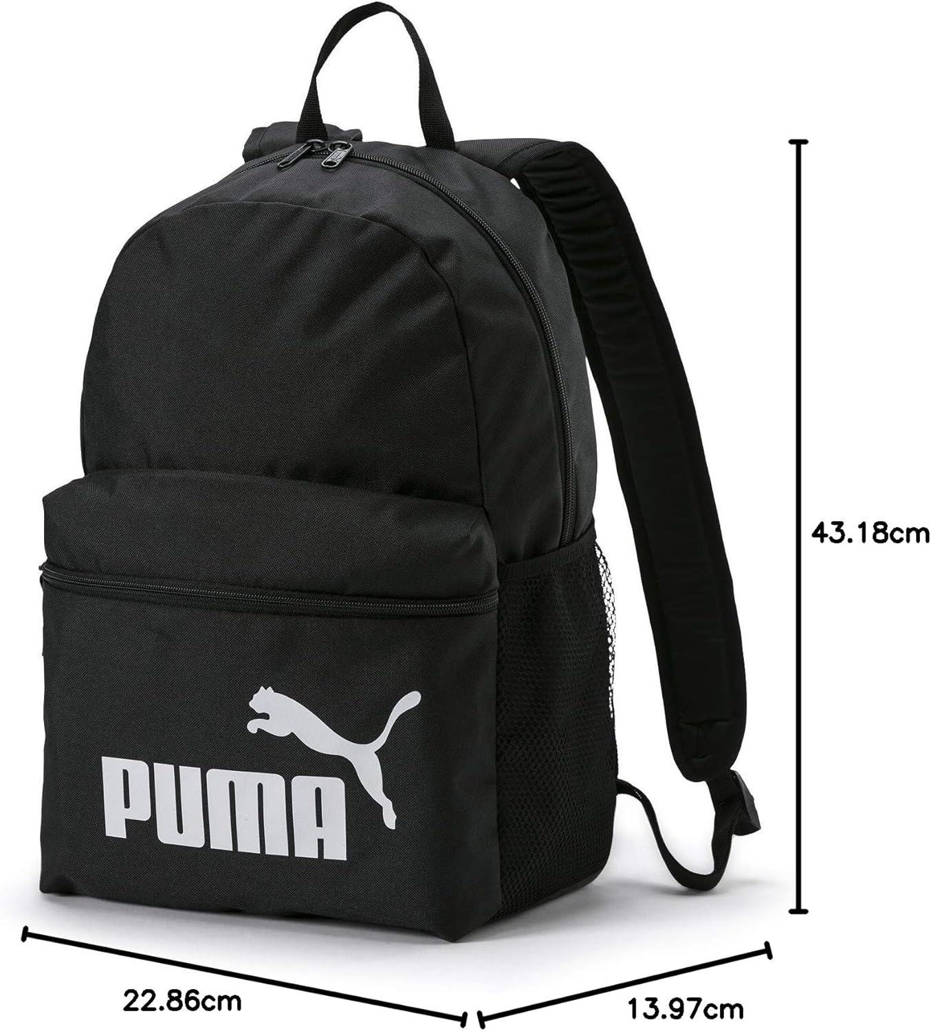 PUMA ( Puma Phase, Unisex-Rucksack Für Erwachsene, Schwarz (Schwarz), Einheitsgröße