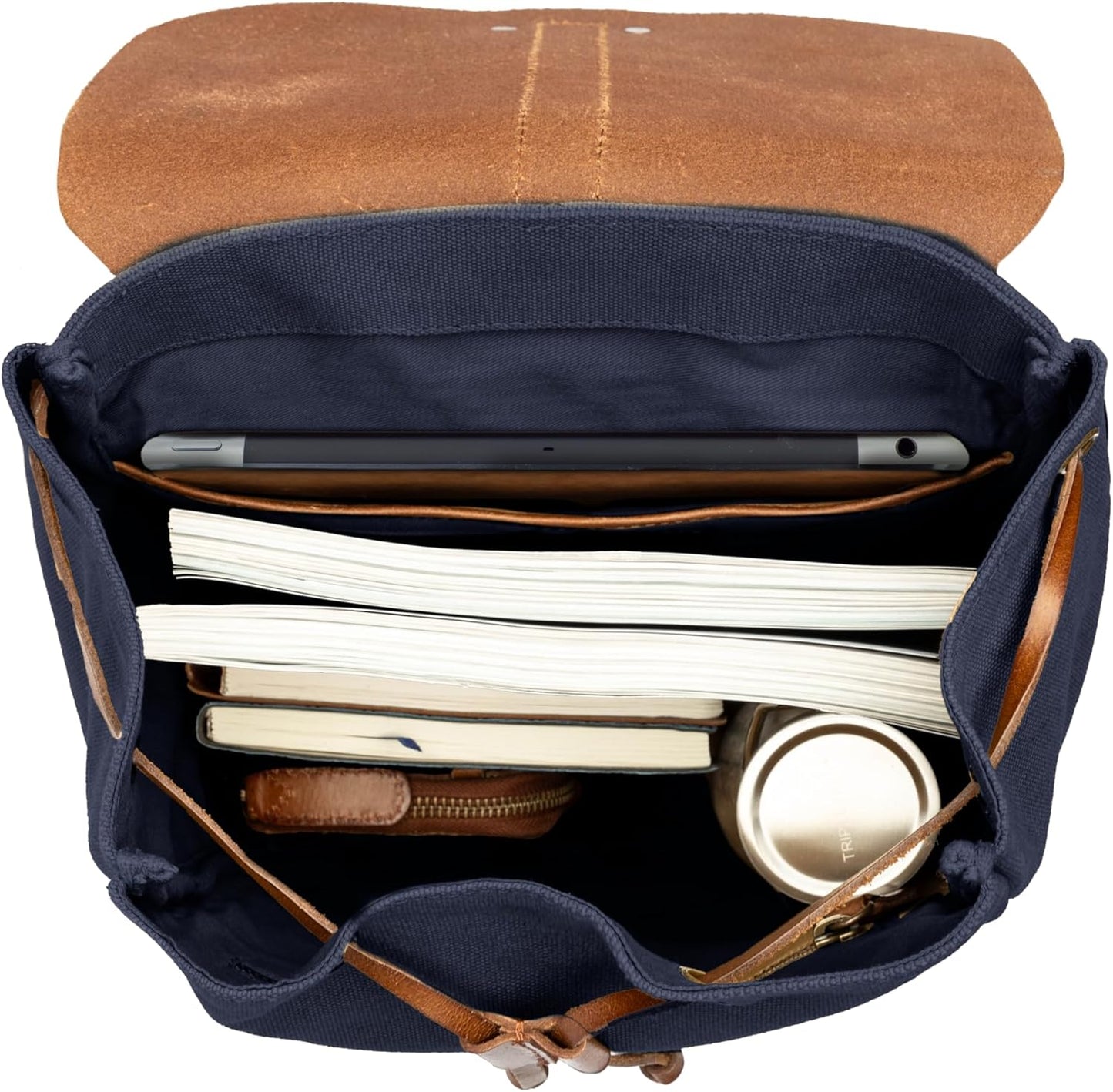 DRAKENSBERG Canvas Rucksack 'Charly' Für Damen Und Herren - Im Puristischen Vintage-Design, Nachhaltig Handgemacht Für Jeden Tag