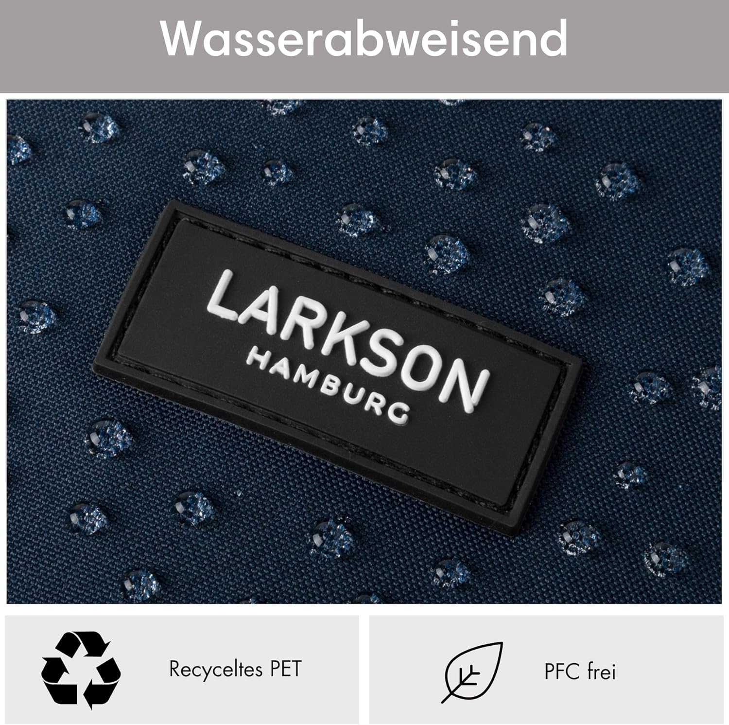 LARKSON Rucksack Damen & Herren - No 4 - Rolltop Backpack Mit Laptopfach Uni, Arbeit & Fahrrad - Großer Reiserucksack - Wasserabweisend