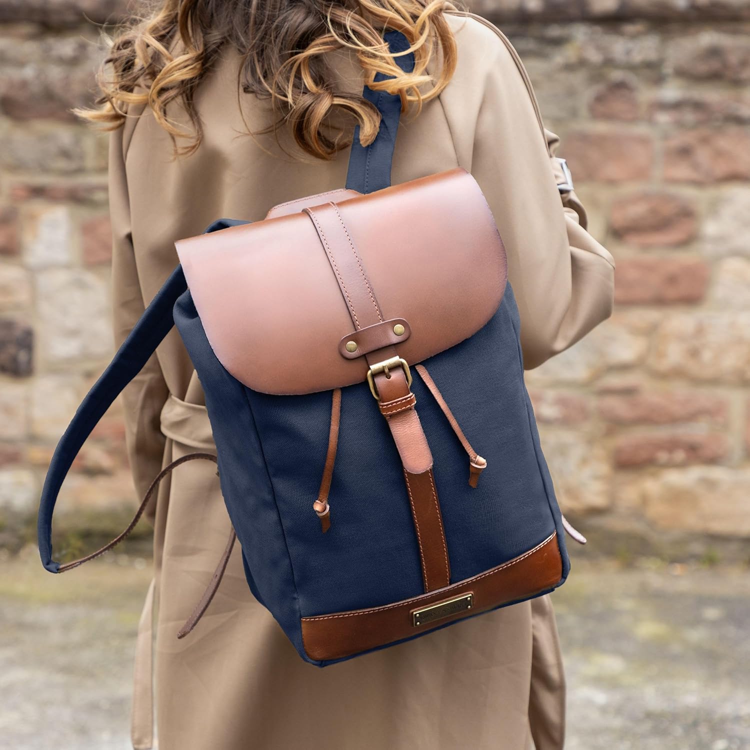 DRAKENSBERG Canvas Rucksack 'Charly' Für Damen Und Herren - Im Puristischen Vintage-Design, Nachhaltig Handgemacht Für Jeden Tag