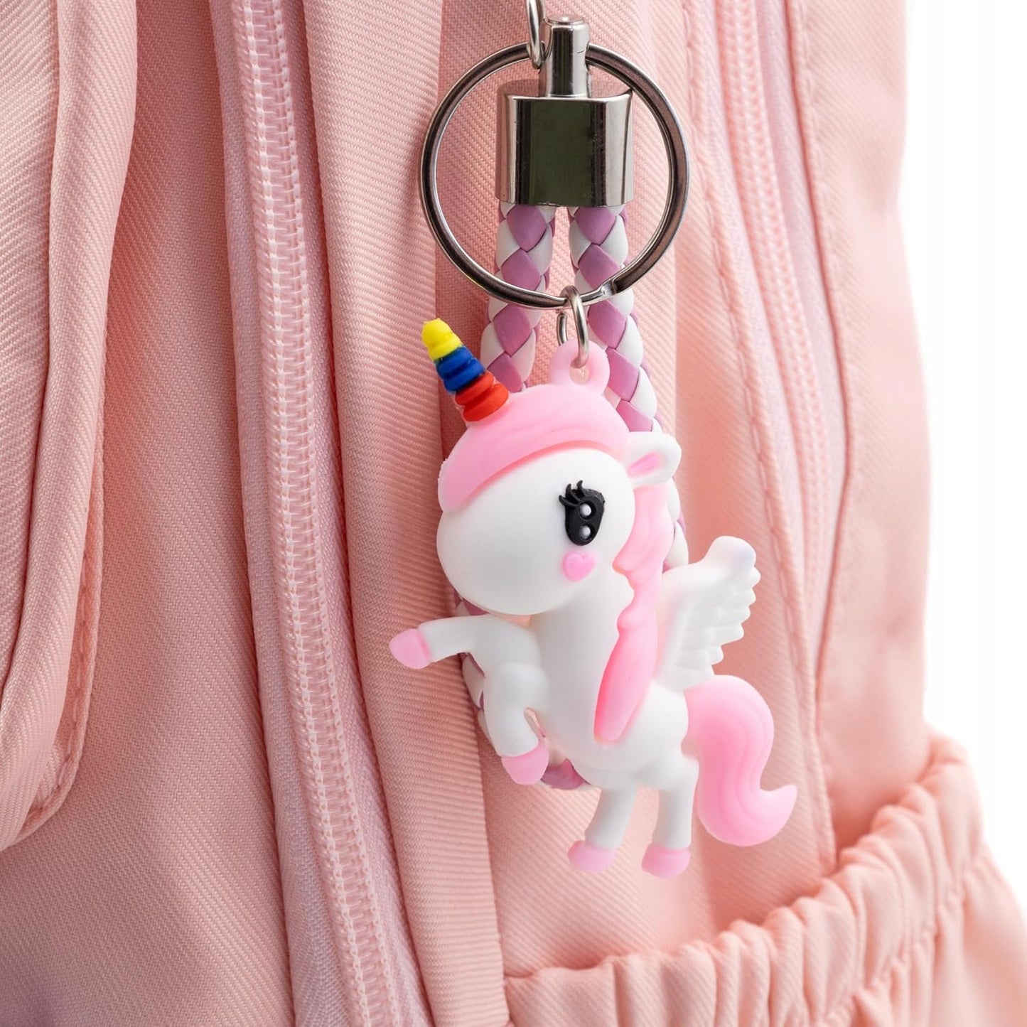 Little Angel Großer Schulrucksack Mädchen Teenager – Rucksack Für Schule & Alltag – Rosa Oder Schwarz – Viel Stauraum, Regenbogen Design, Laptopfach – Leicht, Wasserabweisend, Gepolstert