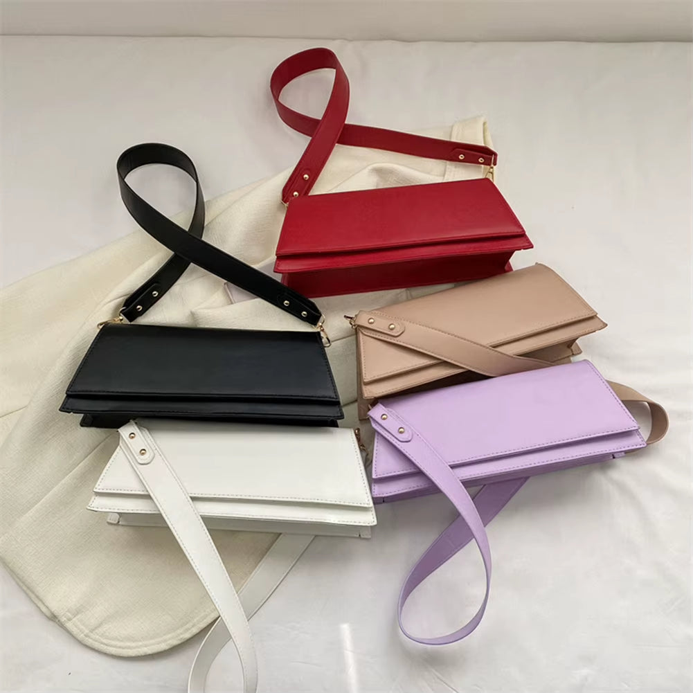 Women Small Shoulder Bags Leather Fashion Mini Purse Vintage under the Arm Purse Lightweight Totes Purse Clutch