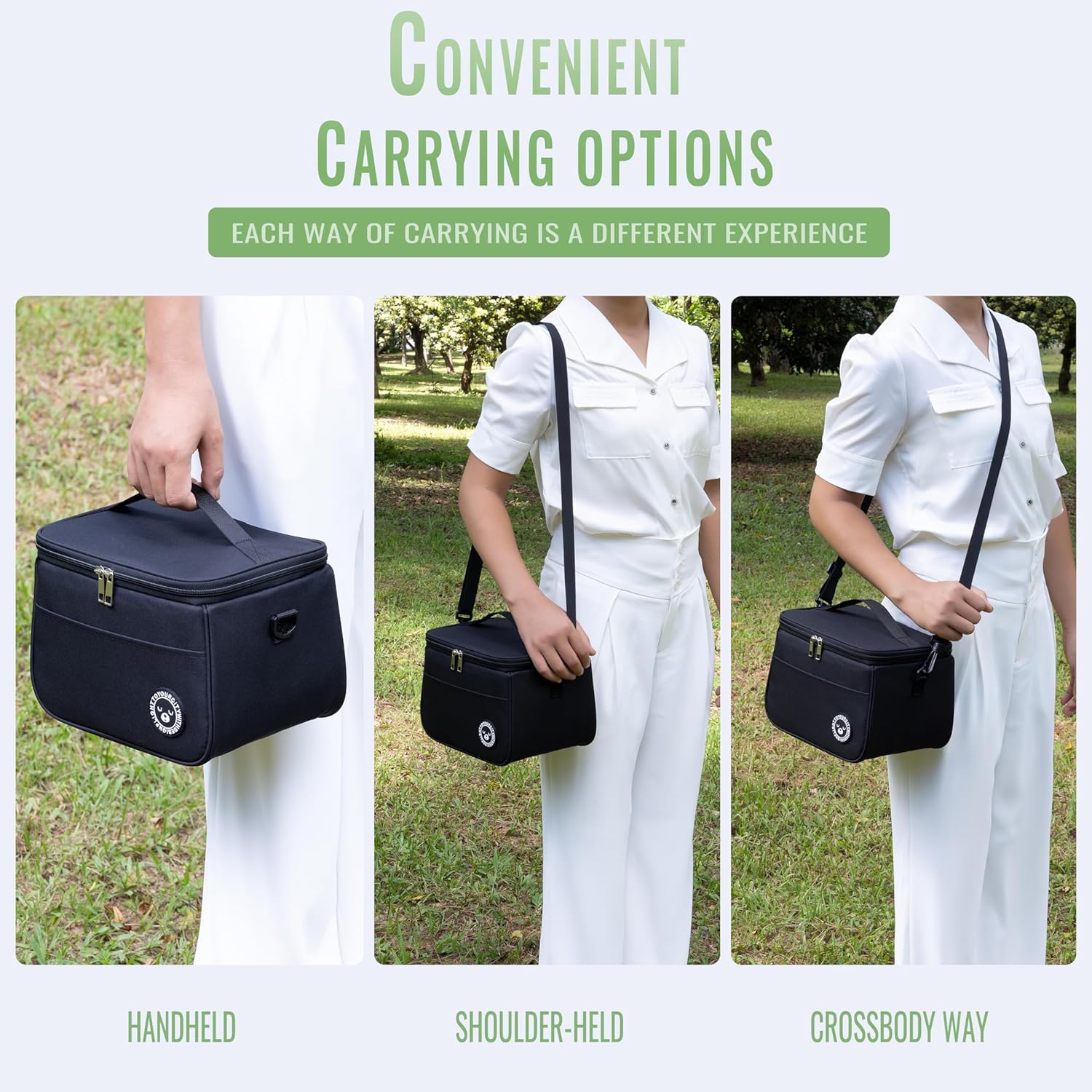 BALIGO Kühltasche 9L, Lunchbox Tasche, Lunchtasche Isoliert, Faltbar Kleine Kühltasche, Lunchbag, Lunch Tasche, Tragbar Lunchbox Tasche Arbeit Reisen Büro Picknick