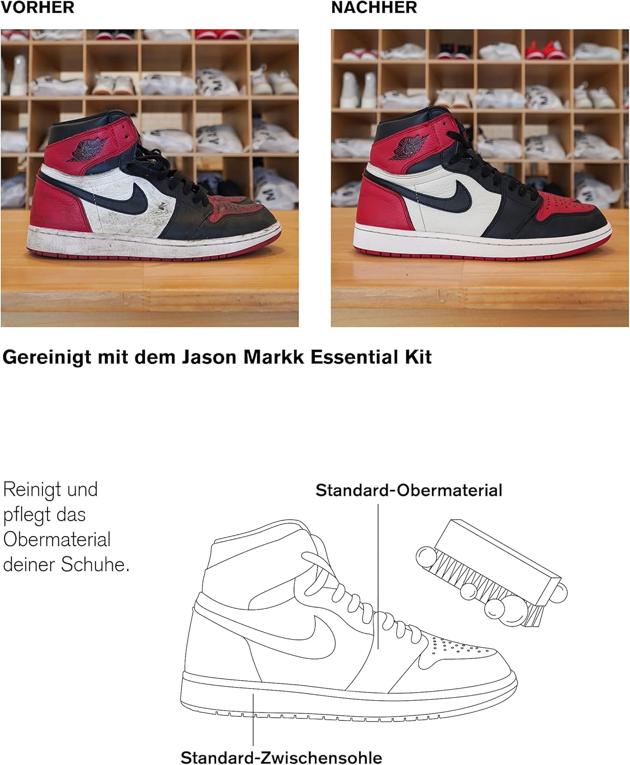 Jason Markk Tiefenreiniger Für Die Reinigung Von Schuhen Und Entfernt Schmutz Und Flecken