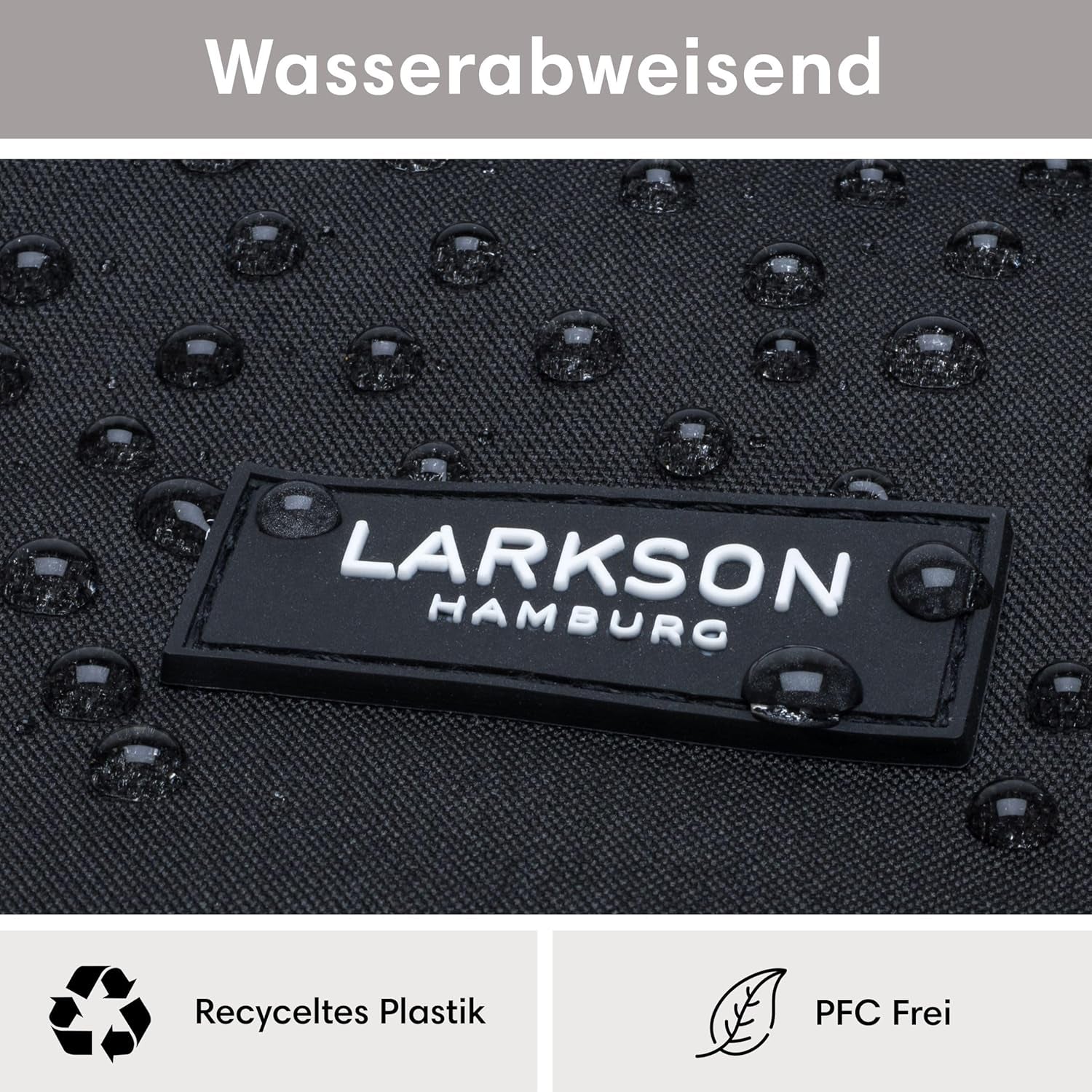 LARKSON Rucksack Damen & Herren - No 4 - Rolltop Backpack Mit Laptopfach Uni, Arbeit & Fahrrad - Großer Reiserucksack - Wasserabweisend