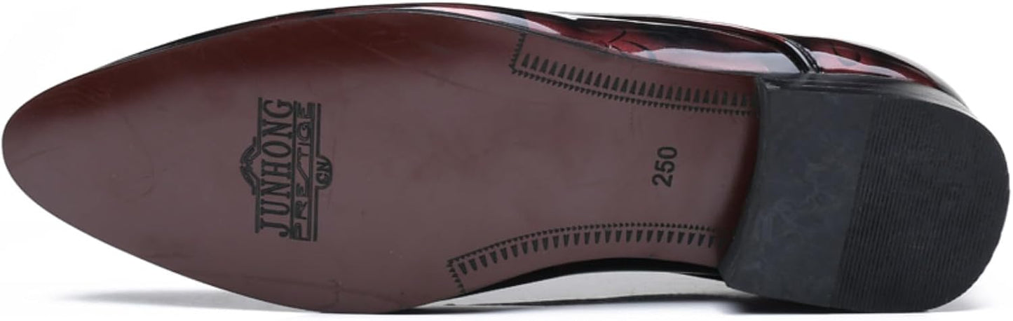 Anzugschuhe Herren Oxford Derby Schuhe Brogues Lederschuhe Hochzeitsschuhe Schnürhalbschuhe Klassischer Business Schnürschuh Blau Gold Grau Rot Schwarz Braun Khaki 37-48