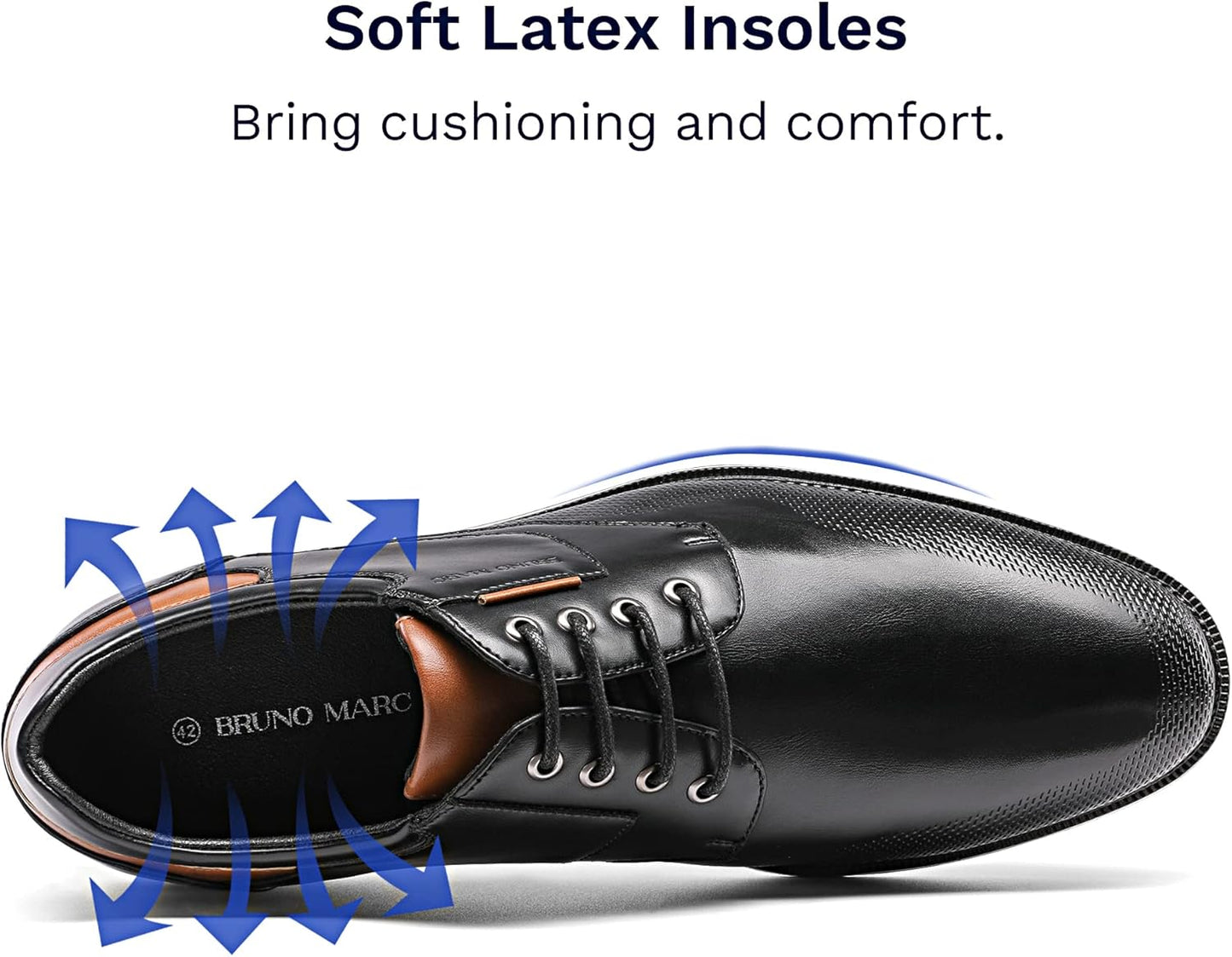 Bruno Marc Herren Anzugschuhe Schnürhalbschuhe Klassischer Business Derby Oxford Hochzeit Schuhe Schnürschuh Lederschuhe