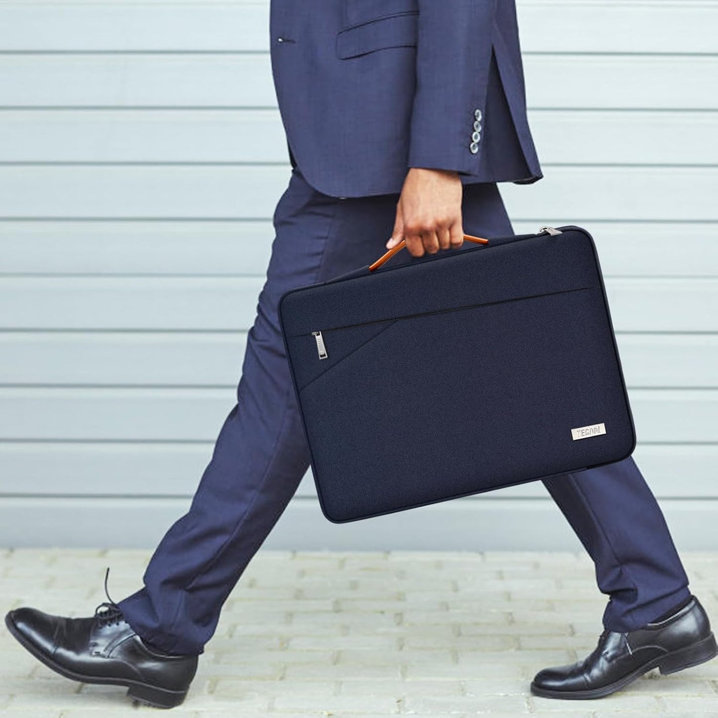 TECOOL 13 Zoll Laptoptasche Hülle Für Macbook Air 13 13,6 M4 M3 M2(2022-2025), Macbook Air 13 M1(2018-2021), Macbook Pro 13(2016-2022), 13-Zoll Ipad Pro/Air Tasche, Surface Pro 10/9/8/X, Dunkelblau