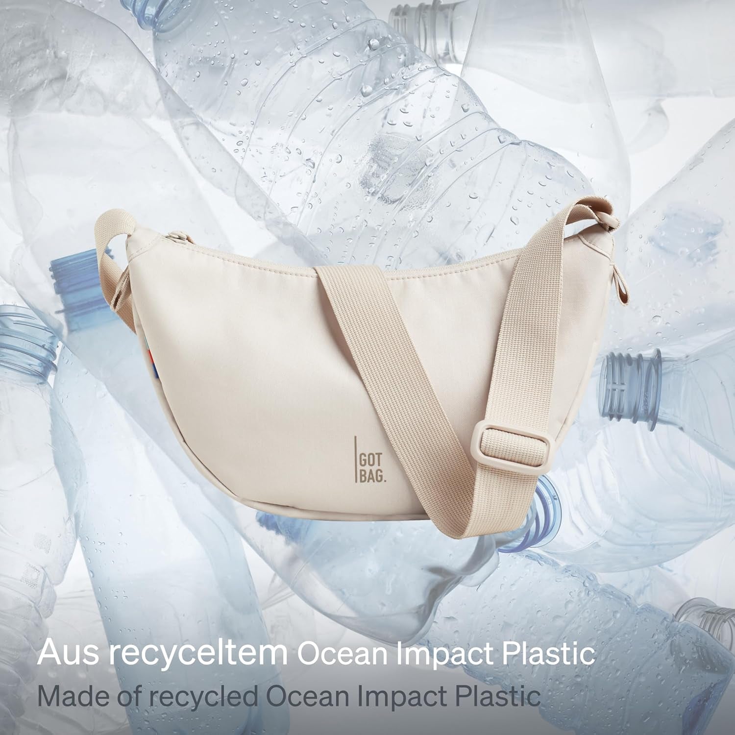 GOT BAG Crossbody Moon Bag | Halbmond Handtasche Wasserabweisend | Stylische Umhängetasche Mit Verstellbarem Gurt