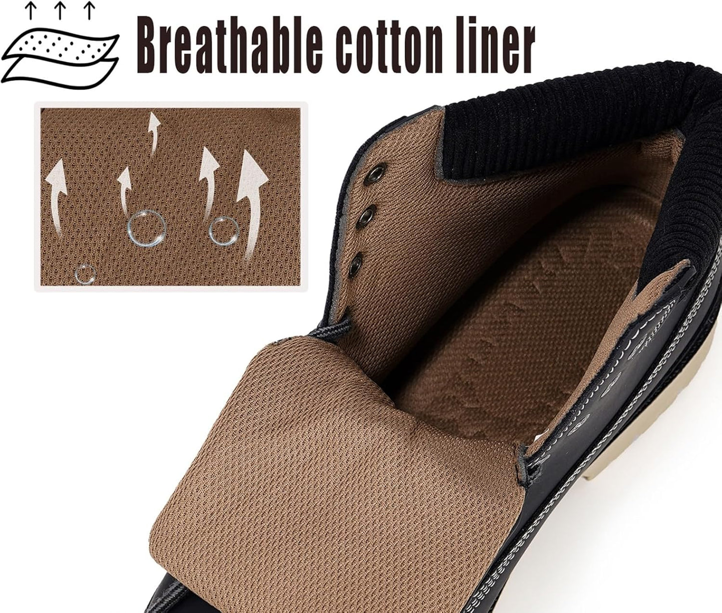 Eagsouni Winterschuhe Herren Damen Gefütterte Stiefel Warm Schneestiefel Wasserdicht Winterstiefel Winter Boots Outdoor