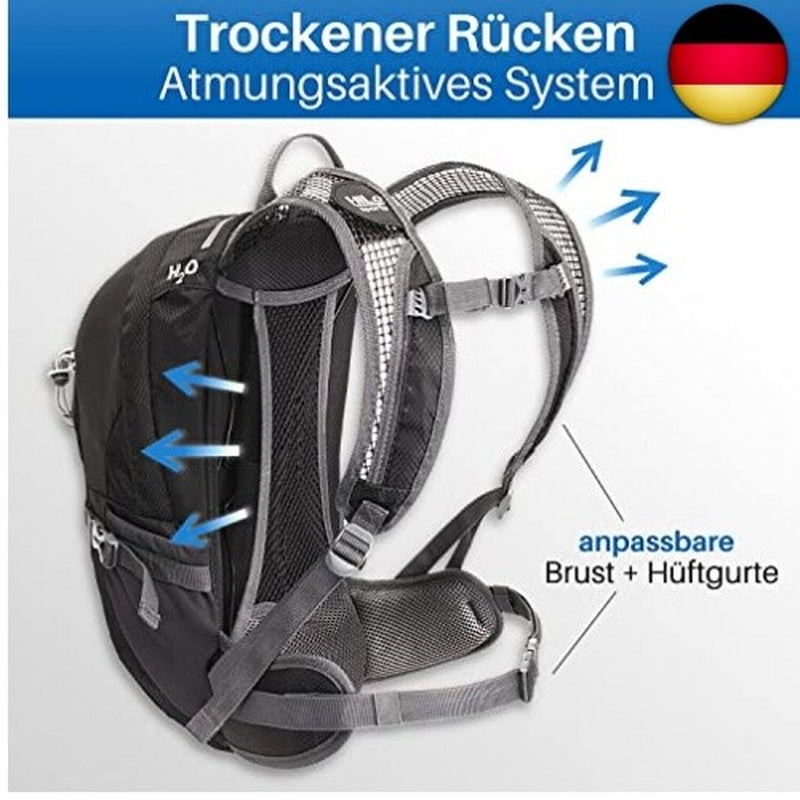 Hilo Sports Radrucksack Allrounder 14 Liter - Fahrradrucksac
