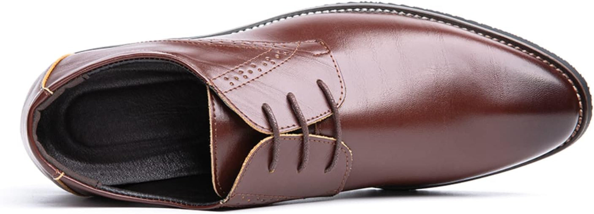 Anzugschuhe Herren Oxford Derby Schuhe Brogues Lederschuhe Hochzeitsschuhe Schnürhalbschuhe Klassischer Business Schnürschuh Blau Gold Grau Rot Schwarz Braun Khaki 37-48